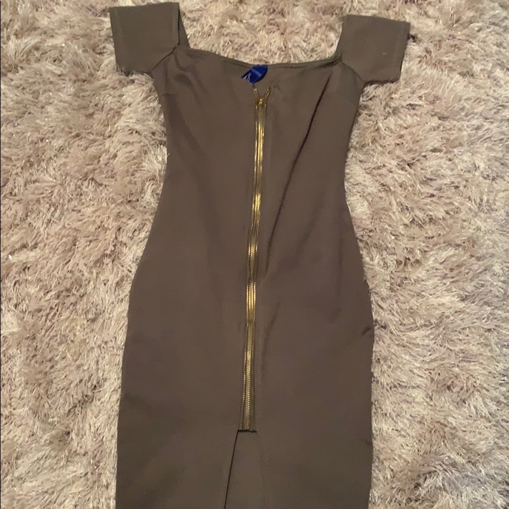 Army Green Midi Dress